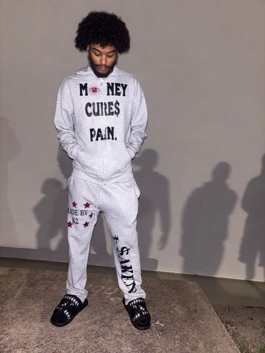 black eye of evil zip (gray)