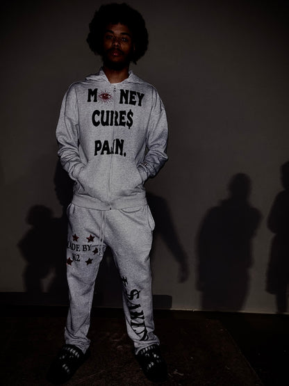 black eye of evil zip (gray)